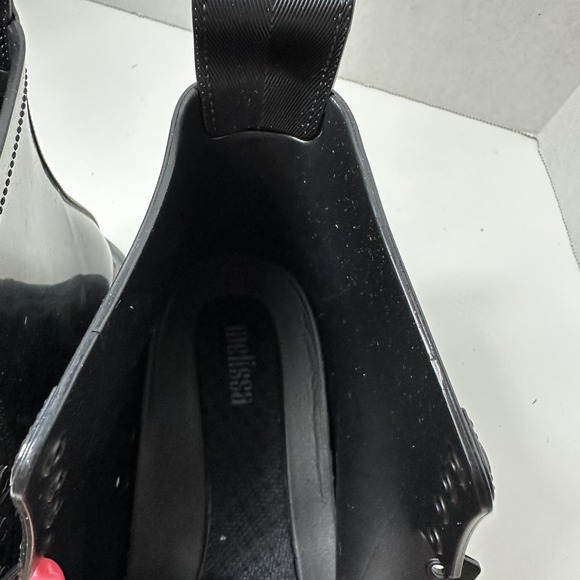 Melissa Unisex Adult Black Classic Jelly Coturno Combat Style Boots Size 5 NIB - Picture 11 of 12